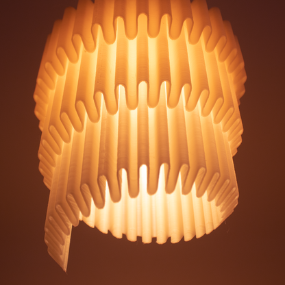 Unfurling Ripple pendant hanging lamp