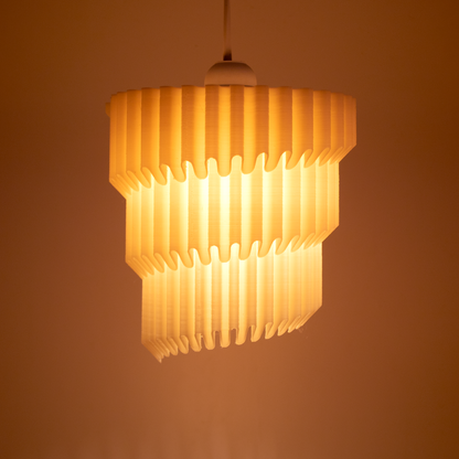 Unfurling Ripple pendant hanging lamp